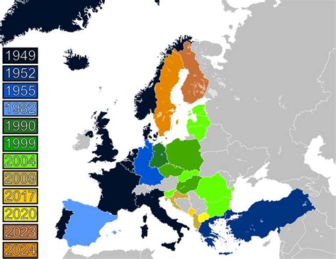 Mapa Nato 2024 Jakie Kraje Są W Sojuszu Północnoatlantyckim