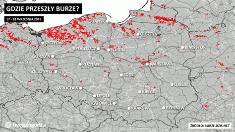 Gdzie Przesz Y Burze Twojapogoda Pl