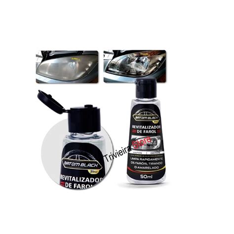 Kit 10 Revitalizador De Farol Batom Black Tira O Amarelado Fosco