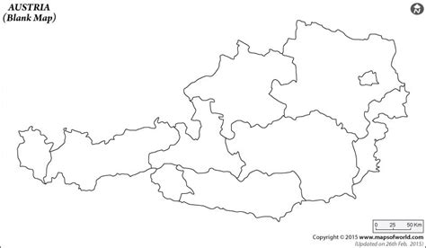 Austria Map Outline | Blank Map of Austria