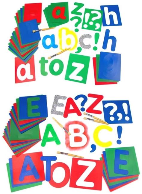 Alphabet Stencils For Kids