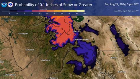 August Snow Forecasted for California