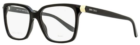 Jimmy Choo Square Eyeglasses Jc227 Black Gold 52mm Lyst