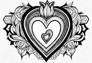 Sacred Heart Neotraditional Tattoo Tattoo Idea TattoosAI