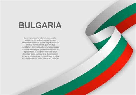 Premium Vector | Waving flag of Bulgaria.