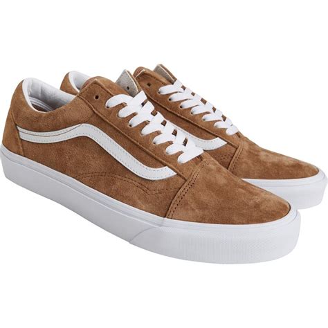 Buy Vans Old Skool Pig Suede Trainers Tobacco Brown