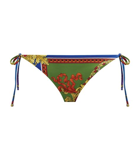 Versace Multi Medusa Bikini Bottoms Harrods UK