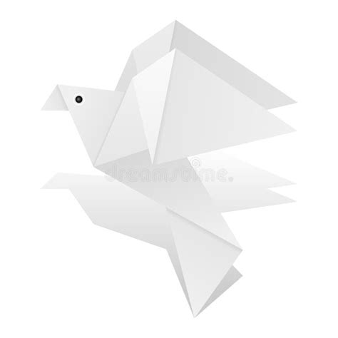 Colombe d'Origami illustration de vecteur. Illustration du forme - 3931851