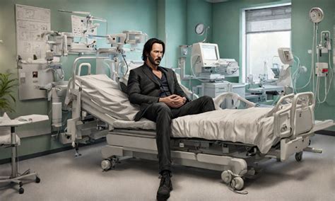 Keanu Reeves Wake Up On Hospital Bed By Adham Dwikat Playground