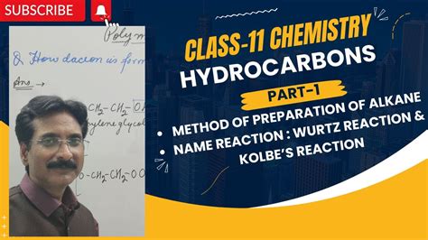 HYDROCARBONS PART 1 METHODS OF PREPARATION OF ALKANES NAME