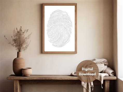 Fingerprint Bible Verses Modern Christian Wall Art Gods Thumbprint