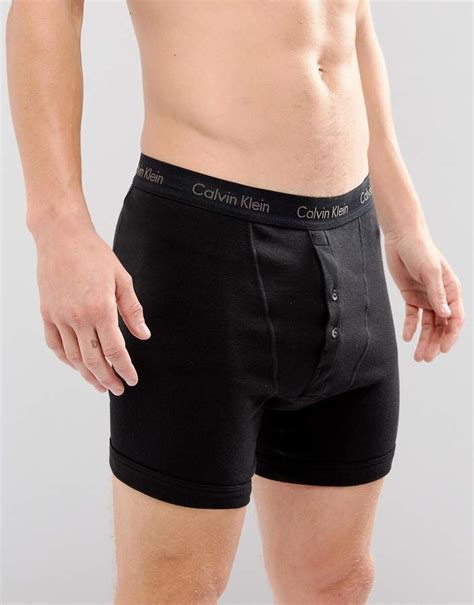 Calvin Klein Button Fly Boxer Trunks ShopStyle Co Uk Men