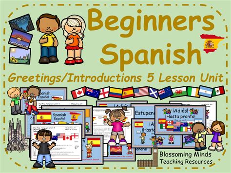 Beginner Spanish Greetings And Introductions Bundle Teaching Resources