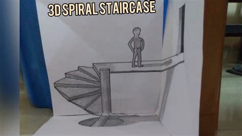 3d Spiral Staircaseoptical Illusions Vyan Animations Youtube