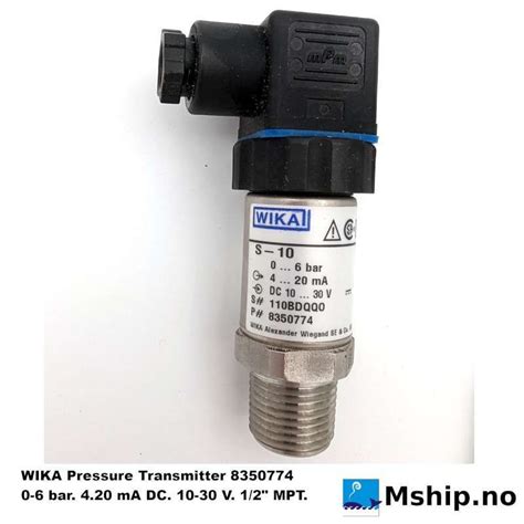 WIKA S 10 Pressure Transmitter 8350774