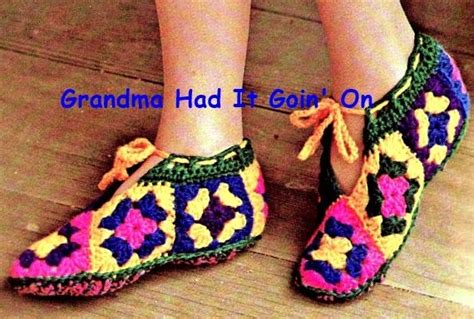 Crochet Slipper Pattern Granny Square Booties Socks