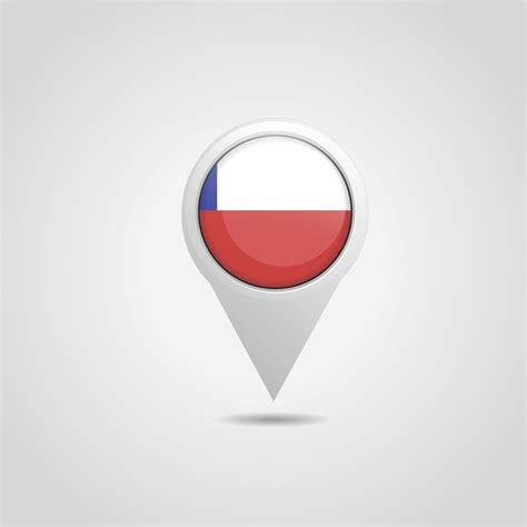 Chile Flag Map Pin 13025674 Vector Art at Vecteezy