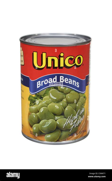 Broad Beans, Can, Canned, Tin of Fava Beans Stock Photo - Alamy