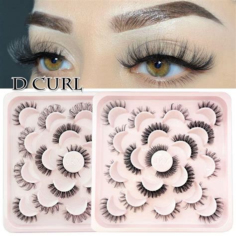 D Curl Lashes Extension Eyelashes Extension Strips Faux Mink Hair