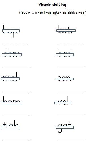 Visuele Persepsie Graad 1 Teacha