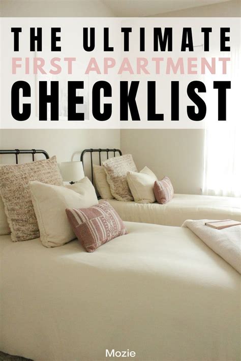 The Best First Apartment Checklist Everything You Need For Your First