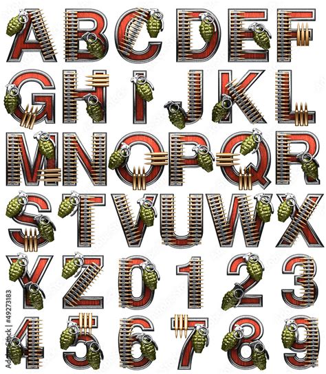 military alphabet Stock Illustration | Adobe Stock