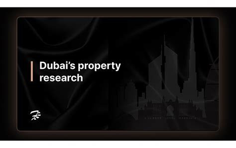 Dubais Real Estate Research On Behance