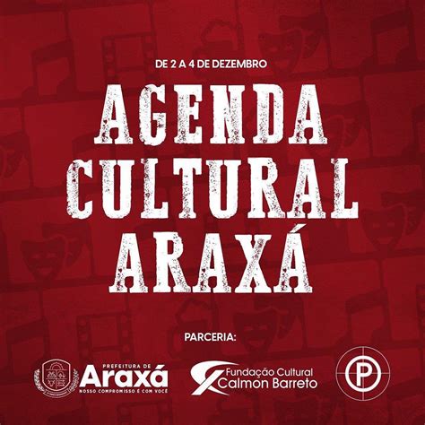 Veja aqui as dicas da agenda cultural para o fim de semana Araxá Agora