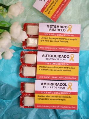 Chiclete Setembro Amarelo Compre Produtos Personalizados No Elo