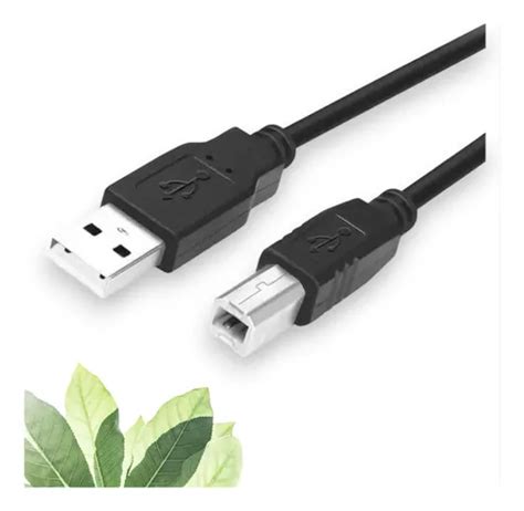 Cable Impresora Usb Extension M Usb A Cuadrado Color Negro