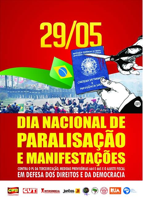 29 De Maio Dia Nacional De Paralisação E Manifestações Sinttelrn