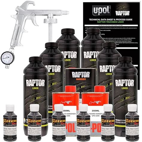 U Pol Raptor Black Metallic Urethane Spray On Truck Bed