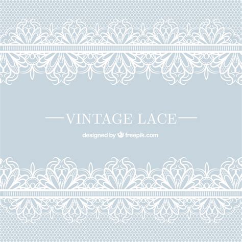 Premium Vector | Vintage lace background