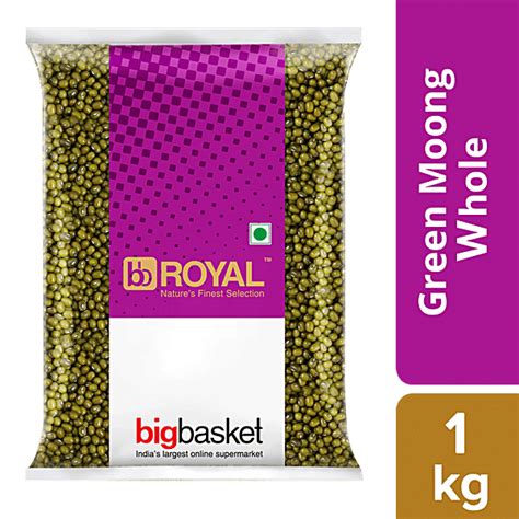 Buy Bb Royal Green Moong Wholesabut 1 Kg Pouch Online At Best Price Of