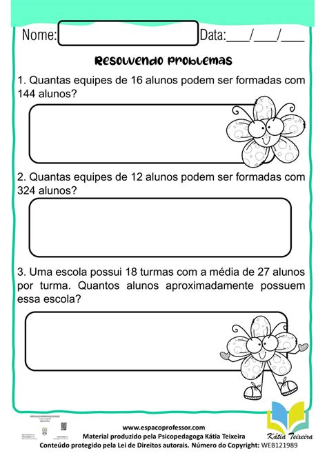 Atividades De Matemática 4 Ano Adição Librain