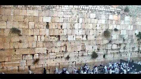 Live Webcam Wailing Wall Jerusalem Israel Sunrise During Prayers