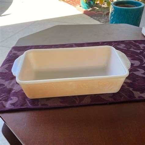 Fireking Peach Luster Quart Loaf Pan For Sale In Palm Beach Gardens