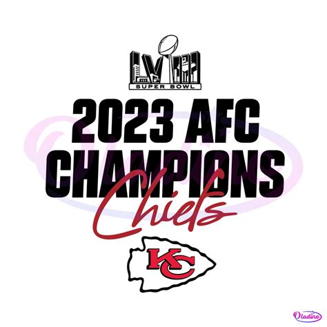 LVIII 2023 AFC Champions Chiefs Logo SVG - Oladino