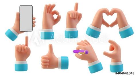 Funny Cartoon Hand Gestures