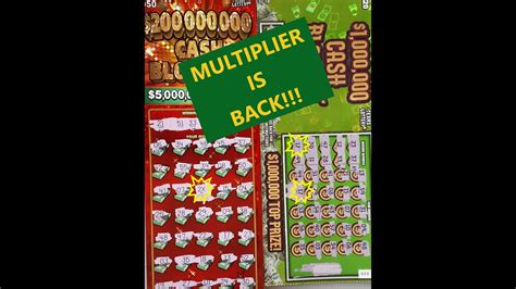 Yes Multiplier Is Back Plus More🍀🍀🍀cash Blowout 500x Spectacular Loteria Tx Lottery Scratch