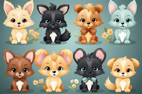 Premium AI Image | flat design of a animals Ai generated