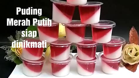 Puding Merah Putih Tanpa Pewarna Tambahan Dapoer Bu Een HUT RI YouTube