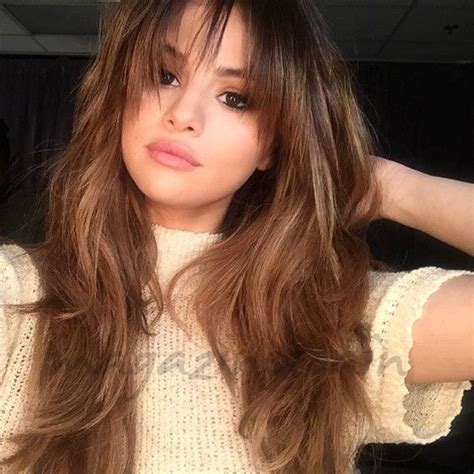 El Flequillo Está De Moda Cabello Selena Gomez Flequillo Pelo Con