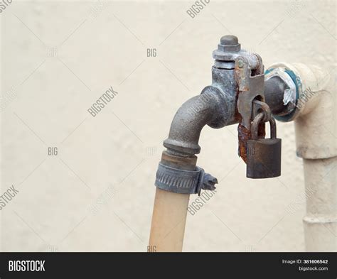 Rusted Faucet Locked Image And Photo Free Trial Bigstock