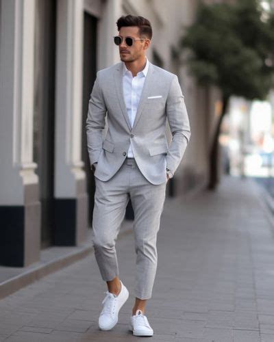 Dapper Gray Suit With Pink Shirt And Tie Hockerty