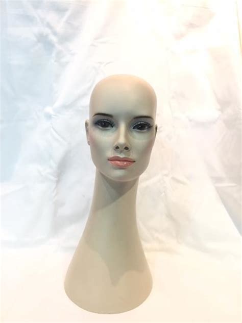 Fiber Glass Female Mannequin Head Long Neck Make Up Model Display Lazada