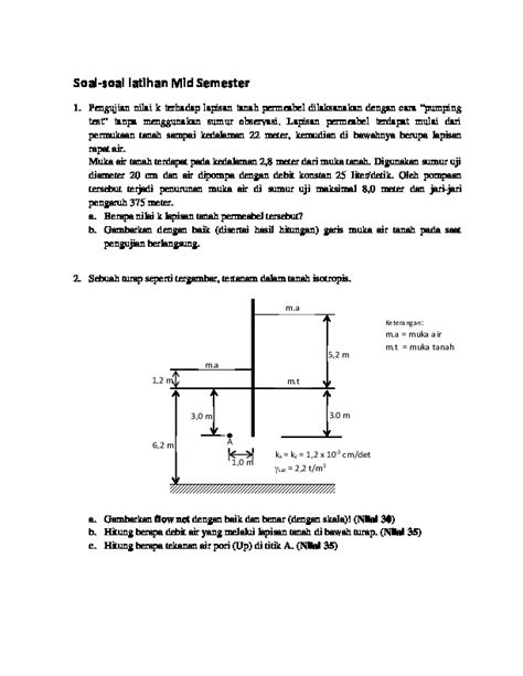 Soal Latihan Mid Mektan Ii Pdfcoffee