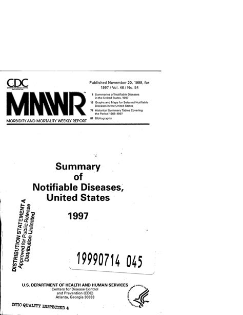 Download Pdf Summary Of Notifiable Diseases United States 2002