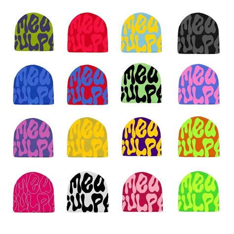 Mea Culpa Beanie Y2k Hat Mea Culpa Winter Hats Mea Culpa Bonnets