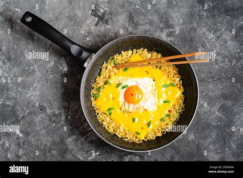 Kujirai Ramen Shin Ramyeon Or Ramyun With Egg Melted Cheese And